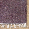 thumbnail image 4 of RUGSOTIC CARPETS HAND WOVEN FLAT WEAVE KILIM COTTON & POLYESTER ECO-FRIENDLY AREA RUGS - 2'6''x10', Runner, Brown, Plain Solid Design, Low Pile Handmade Area Rugs for Living Room, Bed Room (DCP111), 4 of 9