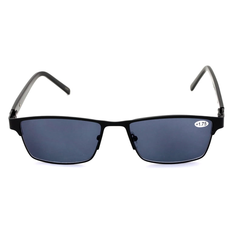 Vision World Men's XL Rectangle Metal Sunglasses, UV100%, 152mm
