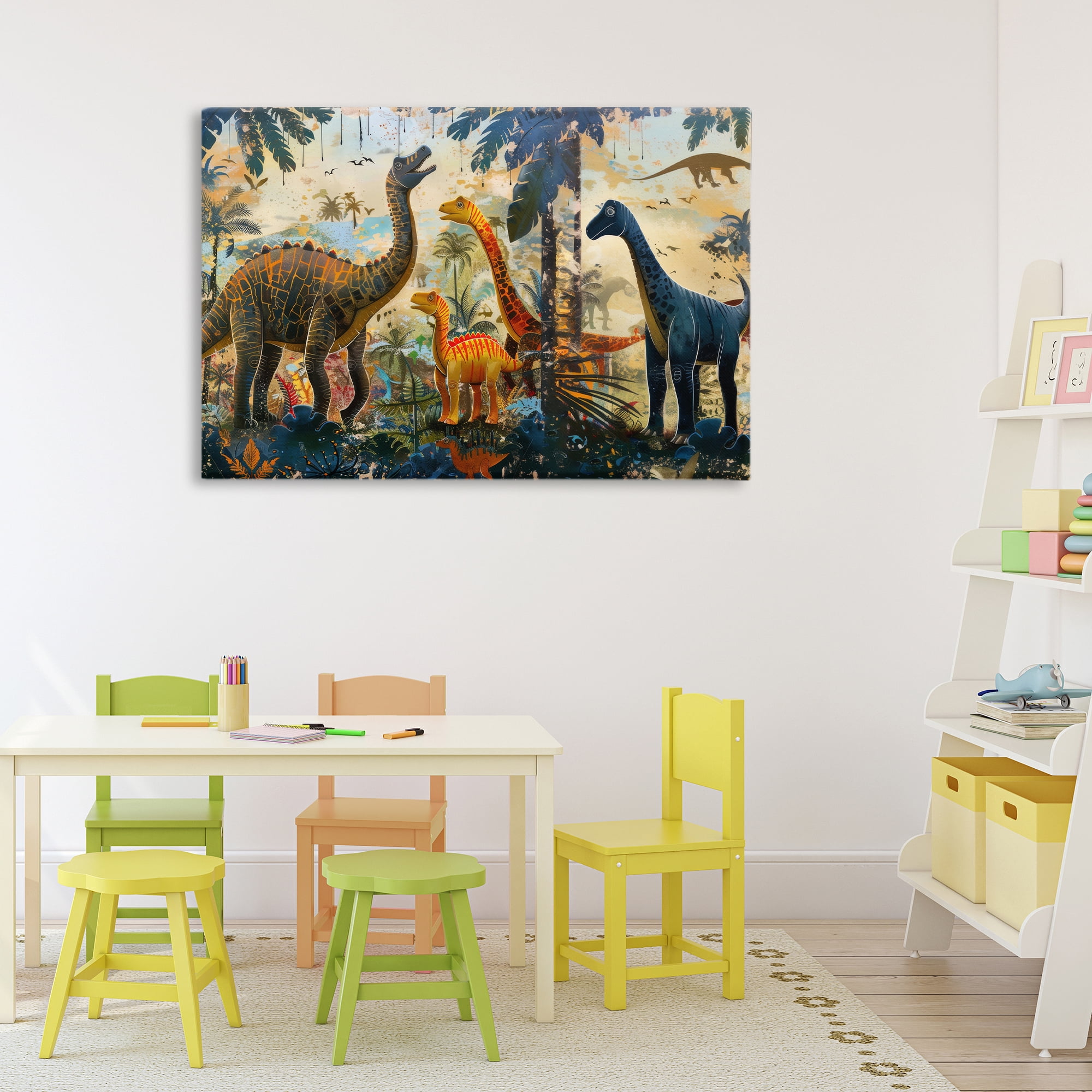 Stupell Industries Jurassic Journey in Nature Canvas Wall Art, design by Lazar Studio