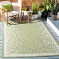 thumbnail image 2 of Safavieh Courtyard Candace Spotted Indoor/Outdoor Area Rug, Light Green/Ivory, 5'3" x 7'7", 2 of 15