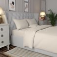 thumbnail image 2 of Purity Home 100% Cotton 400TC Cool & Crisp Duvet Set King Ivory, 2 of 6