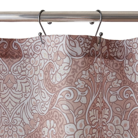 Better Homes & Gardens Blush Floral Damask Shower Curtain Bath Set and