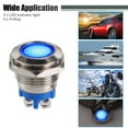 thumbnail image 2 of Unique Bargains 5 Pcs LED Indicator Light 16mm 12V Metal Shell Waterproof Pilot  Dash Signal Lamp Interior Blue, 2 of 6