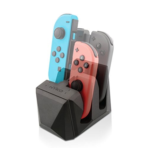 Nyko Charge Block for Joy Con - 4 port Joy-Con charge station with included Micro-USB/AC power cord for Nintendo Switch