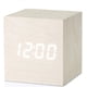thumbnail image 1 of Digital Alarm Clock Wooden Alarm Clock Usb Battery Powered Desk Clock White Cube Clock, 1 of 5