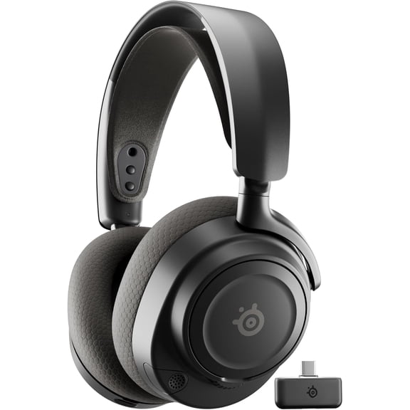 Restored SteelSeries Arctis Nova 7 Wireless Gen 2 Gaming Headset - 2.4GHz and Bluetooth Connectivity - Real-Time App Control, 50+ HR Play, Neodymium Drivers, PC, PS, Switch, Mobile - Black