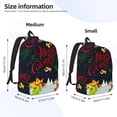 thumbnail image 2 of Vsdgher Merry Christmas Elk Print Canvas Backpack Travel Rucksack Unisex Knapsack 15.7/17.7Inch Laptop Backpack for Work,College-Small, 2 of 5