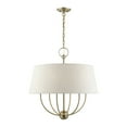 thumbnail image 6 of Livex Lighting  Cartwright Antique Brass 6 Light Pendant Chandelier - 24"W x 25.5"H, 6 of 13