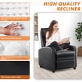 thumbnail image 2 of Recliner Chair for Living Room Massage PU Leather Recliner Sofa Home Theater Seating with Lumbar Support, 2 of 7