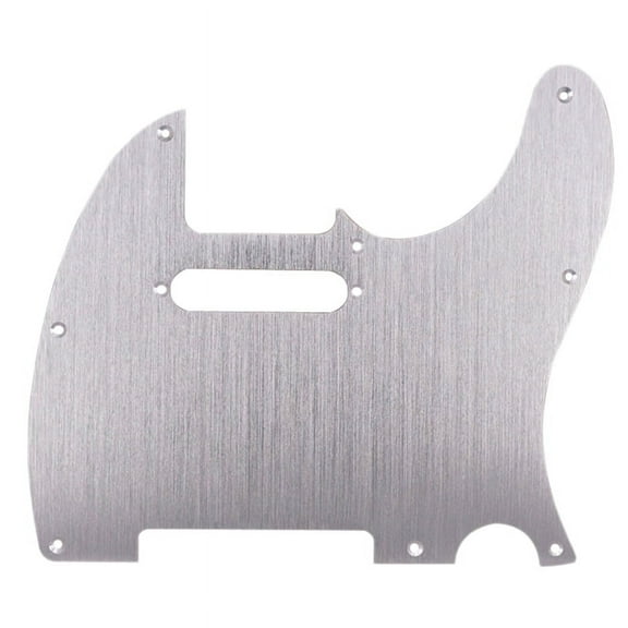 Silver 8 Hole Guitar Pickguard Metal Pick Guard for Standard Pickguard Replacement