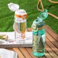 thumbnail image 4 of Portable Double Sip Sports Water Bottle With Straw, Leakproof BPA-Free Water Bottle With SPORTS Print For Outdoor Fitness,S-750ml, 4 of 5