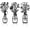 Black-B, variant on 3-Piece Metal Floral Wall Art - Bathroom Arts & Modern Farmhouse Decor,Home Wall Decors Sculptures for Living Room, Dining Room, Bedroom Wall Decorations & Housewarming Gift(Beige -3)