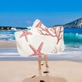 thumbnail image 2 of Yayeee Kids Hooded Towels Toddler Soft Absorbent Beach Bathing Wrap 50" x 23.5", White Starfish, 2 of 5