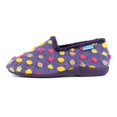 thumbnail image 3 of Lunar Womens Helix Polka Dot Slippers, 3 of 6