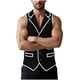 thumbnail image 2 of pstuiky Camisetas sin mangas para hombre, Cárdigan de pana con botones y solapa sin mangas de color liso para hombre Chaleco de hombre xl, 2 of 9