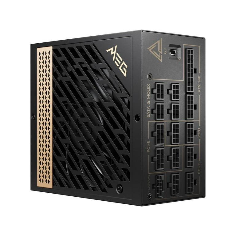 MSI MEG Ai1300P Gaming PSU - PCIE 5.0, 80 PLUS PLATINUM MSI MEG Ai1300P Gaming PSU - PCIE 5.0, 80 PLUS PLATINUM