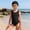 Black-d, variant on Solid Color Swimsuit With Matching Cap For Girls Comfortable Swimwear Girls Swimsuit Guard Anime Girl Bathing Suit Cow Swim Suit Girls Cute Baby Suits Teens Swimming Suits for Kids Girls Kids Bathing