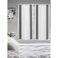 thumbnail image 3 of Bedroom Curtains 63 Inches length, Black White Stripe, Window Treatment Curtain Drapes, Abstract Geometric Rod Pocket Curtain Panels for Living Room Kitchen, 42"x63", 2 Panels, 3 of 7