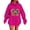 Rose Chaud, variante sur Chandail à Capuche Oversize pour Femmes, Chandails en Molleton d'Hiver Mignons, Chandail Mode 2024, Tenues Tendance
