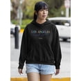 thumbnail image 2 of Los Angeles Trend Setter Hoodie Women -Image by Shutterstock, Female Small, 2 of 4
