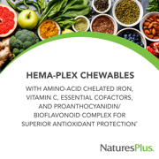 NaturesPlus Hema-Plex Iron - 60 Chewables - 20 Servings