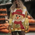 thumbnail image 2 of VKOYWKM Crew Neck Sweatshirts Women Thanksgiving Sweatshirt Long Sleeve Oversized Sweatshirt Funny Thanksgiving Pumpkin Graphic Pullover Fall Blessed Sweatshirts, 2 of 10