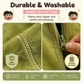 thumbnail image 6 of Guvpev Funny Big Mouth Monster Onesie with Comb, Silly Puppet Mascot Costume, Ultra Soft Coral Fleece Cosplay Pajamas, Oversized Cozy Plush Hooded Loungewear, 6 of 8