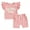 Pink, variant on Bagilaanoe 2pcs Toddler Baby Girl Shorts Set Short Sleeve Letter Print T Shirt Tops Shorts 6M 12M 18M 24M 3T Kids Casual Summer Clothes