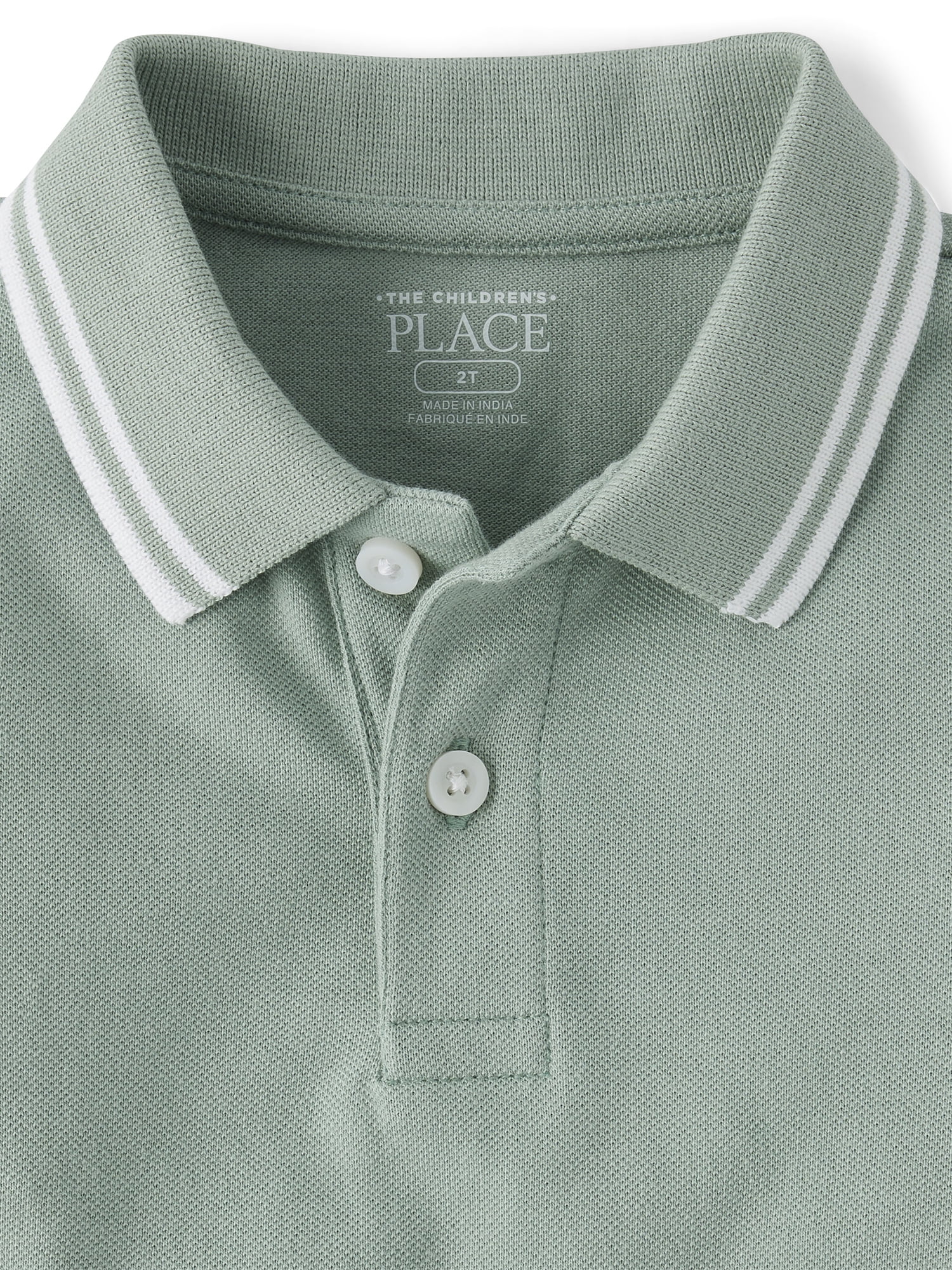 The Children's Place Baby & Toddler Boys Short Sleeve Tipped Pique Polo, Sizes 6M-5T