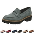 thumbnail image 5 of Women's Solid Color Leather Casual Shoes with Thick Sole Comfortable On Design for Daily Wear, 5 of 5