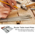 thumbnail image 3 of Riwcyla Set of 4 Router Table Insert Plate Aluminum Alloy Wood Milling Flip Board Machine Engraving Auxiliary Tool Woodworking Benches, 3 of 6