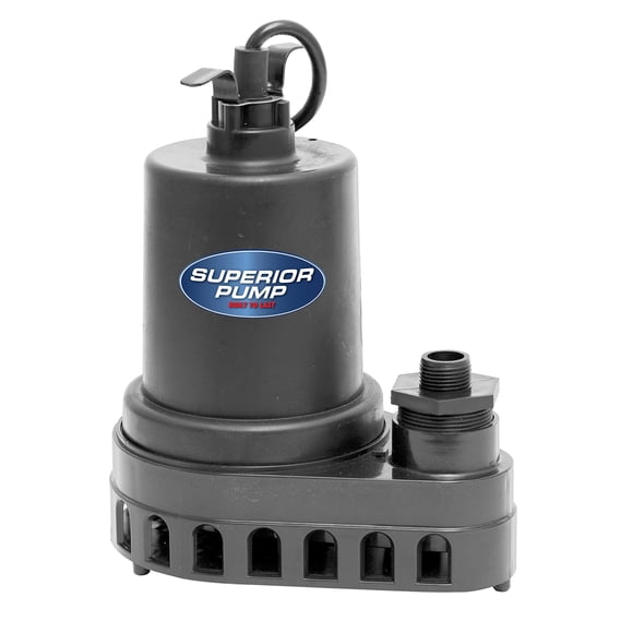 Bomba de agua Superior Pump 91570 de termoplástico 1/2 HP 3,300 GPH