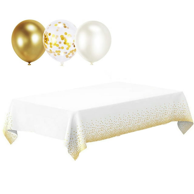 Graduation Balloons Decorative DIY: 50PCS Round Latex Balloons with Table Cloth