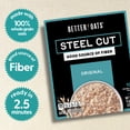 thumbnail image 2 of Better Oats Original, Steel Cut Oatmeal, Flax Seed, Instant Oatmeal, Hearty 10 Packets, 11.6 oz Box, 2 of 10