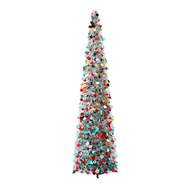 Árbol de Navidad plegable Perfecl Adornos de plástico para decoración y manualidades Multicolor