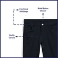 thumbnail image 4 of Educated Uniforms Girls 4-20 Adjustable Waist Skinny Stretch School Pant Navy 18, 4 of 5