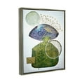 thumbnail image 3 of Mossy Botanical Contemporary Nature Abstract Graphic Art Luster Gray Framed Art Print Wall Art, 3 of 6
