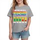 thumbnail image 2 of Blusas y camisas de manga corta con cuello redondo para niños y niñas, camisetas gráficas de manga corta, blusas con estampados bonitos para la temporada escolar., 2 of 9