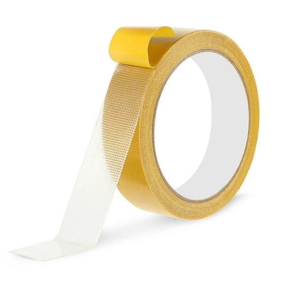 32.8ft Double Sided Fabric Tape, Heavy Duty Super Sticky Fabric Tape Clear Double Sided Adhesive Tape Carpet Tape Heavy Duty Wide Mounting Tape For Wall Floor Carpet Mat Craft Poster Decor