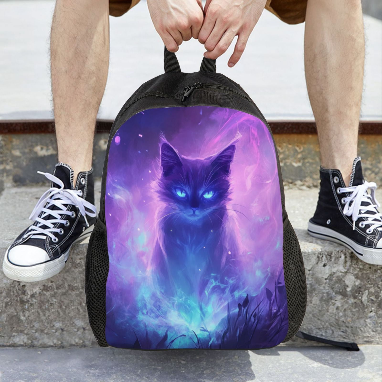 Cat Backpack Double Shoulder Backpack Durable, Spacious, Ergonomic Design for Travel, Work & Outdoor Use
