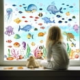 thumbnail image 4 of Sea Animal Window Clings for Kids, Ocean Theme Window Thick Gel Clings Stickers Underwater Fish Shark Turtles Window Decals for Classroom Nursery Airplane Car Plane Decorations, 4 of 8