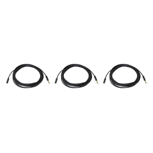 Guardoinrt Laptop Audio Extension Cable MP3 Player Microphone TPE 3.5mm Male to Female Adapter Sound Equipment Replacing Parts 5m 3Set