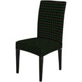 Red Green Plaid Chair Covers for Dining Room Set of 6,Christmas and New