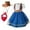 Blue, variant on TSADFHJI Newborn Outfits Baby Girl Photoshoot Cowboy Dress for Kids 2-3 Years Blue