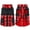 Red, variant on Classic Plaid Warm Dog Coat with Harness, Reflective Stripes Winter Coat for Cold Weather, Windproof Dog Winter Clothes Blue XS