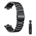 thumbnail image 1 of Correa Para Huawei Watch Fit 3 y 4, Acero Inoxidable, Eslabones + Mica, 1 of 5