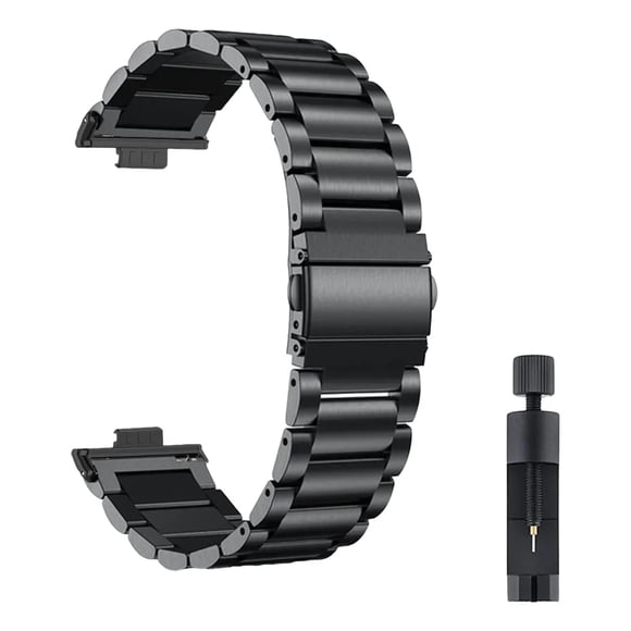 Correa Para Huawei Watch Fit 3 y 4, Acero Inoxidable, Eslabones + Mica