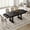 Black, variant on 71" Rectangular Dining Table for 6-8 – Wooden with Dual Large Storage Drawers, Sturdy Frame, Waterproof & Heat-Resistant – Ideal for Dining Room or Kitchen
