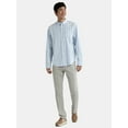 thumbnail image 2 of George Men's and Big Men’s Button Down Poplin Shirt with Long Sleeves, Sizes S-3XL, 2 of 5