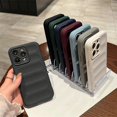 thumbnail image 4 of Matte Silicone Soft 3D Stripe Pattern Case For iPhone 15 Pro Max 13 Pro max 14Promax 15 11 12Promax Shockproof Bumper Back Cover, 4 of 5